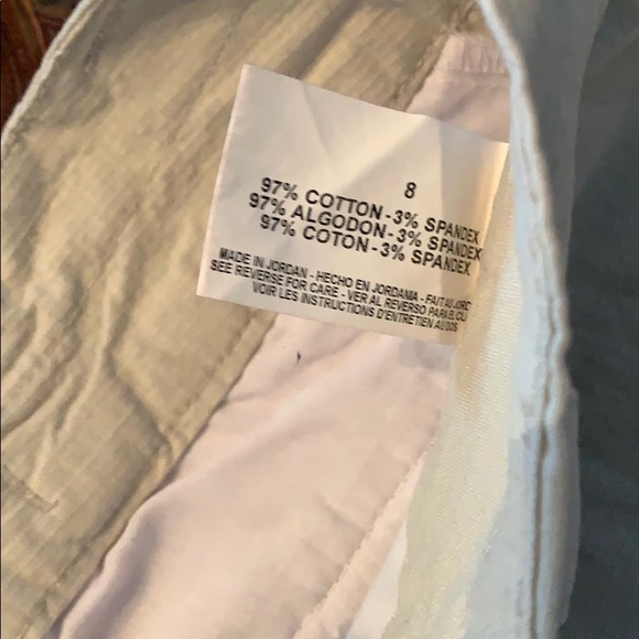 🔥3/$10 Jeanstar size 8 cuffed shorts cream - Picture 4 of 6